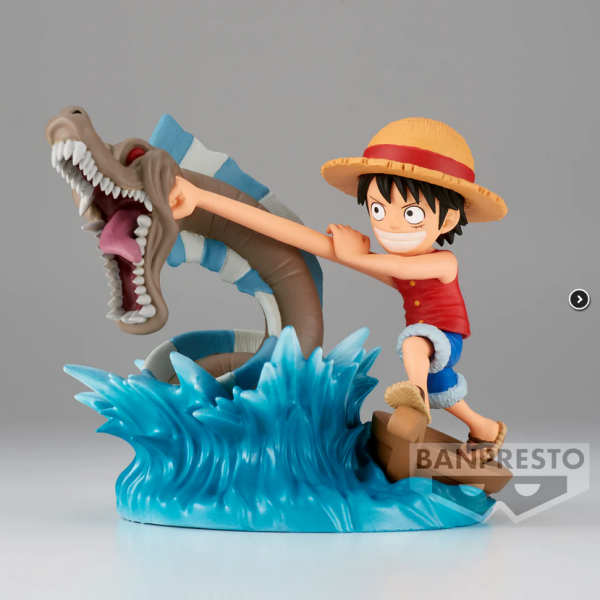 One Piece World Collectable Figure Log Stories Monkey.D.Luffy Vs Local Sea Monster