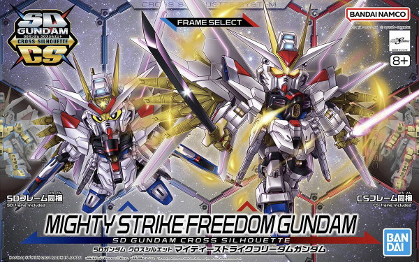 Bandai SD Gundam Cross Silhouette Mighty Strike Freedom Gundam (Mobile Suit Gundam SEED Freedom)