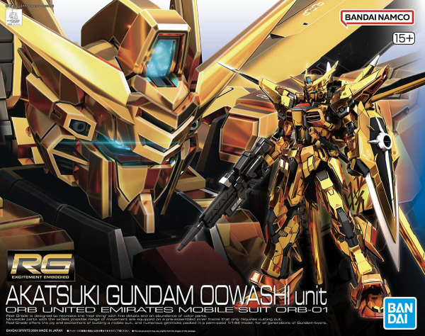 Bandai 1/144 RG Akatsuki Gundam (Oowashi Pack)