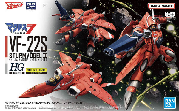 Bandai 1/100 HG VF-22S Sturmvogel II (Milia Fallyna Jenius Use)
