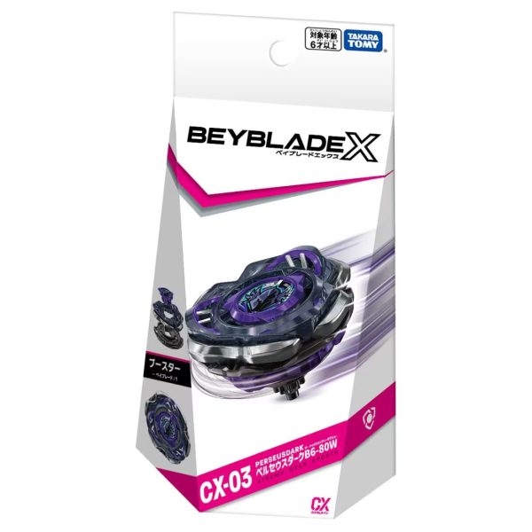 Takara Tomy BEYBLADE X CX-03 Booster Perseus Dark B6-80W